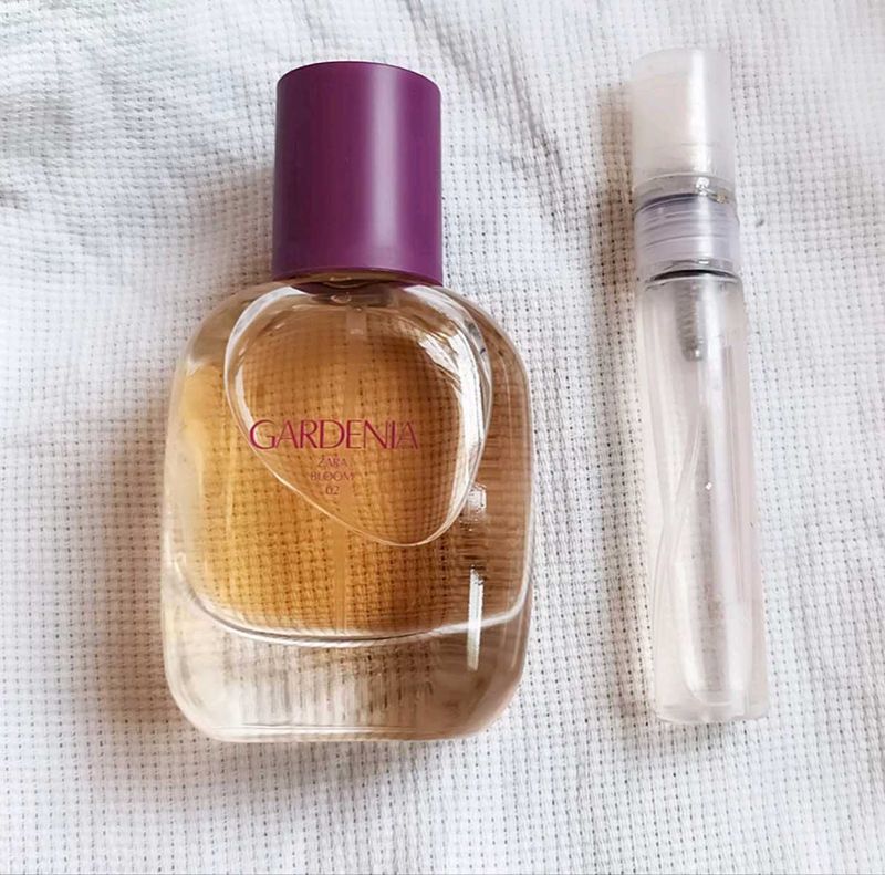 10 ML SAMPLE OF ZARA GARDENIA BLOOM 02 PERFUME