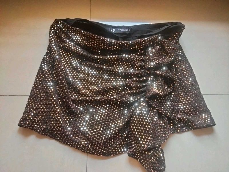 Zara Sequin Mini Skort