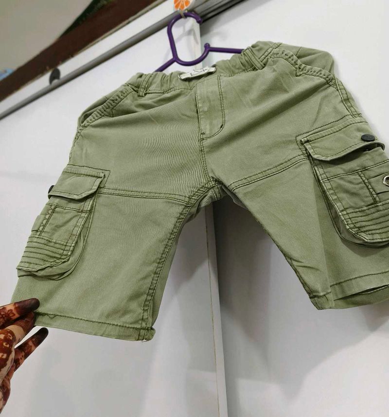 Cotton Denim Shorts For Kids