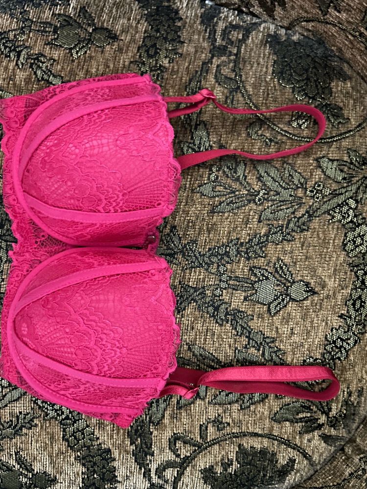 Pink Lace Bra