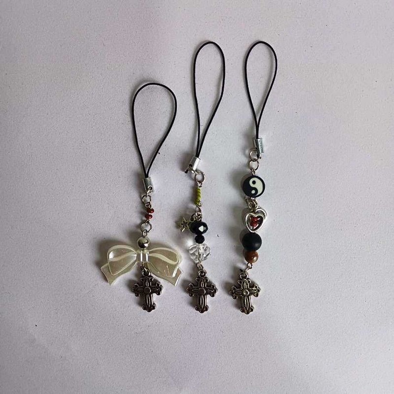 Gothic Cross Phone Charms
