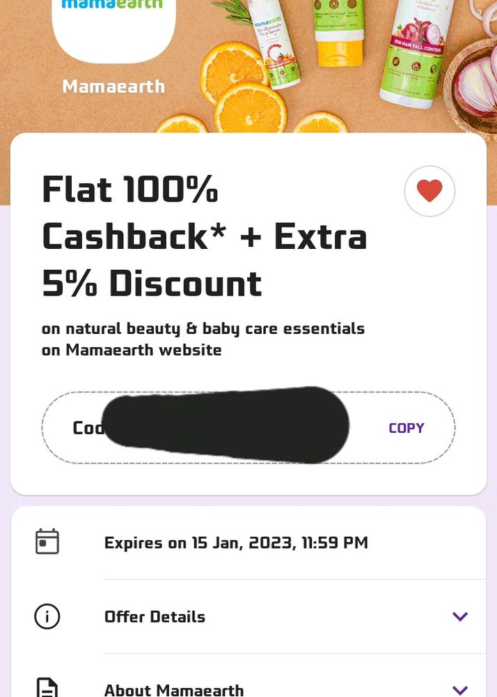 Mamaearth 100% Discount Coupon 1000 Rupees