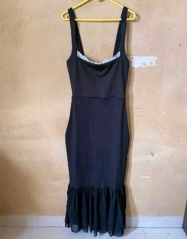 Black Mermaid Maxi Dress