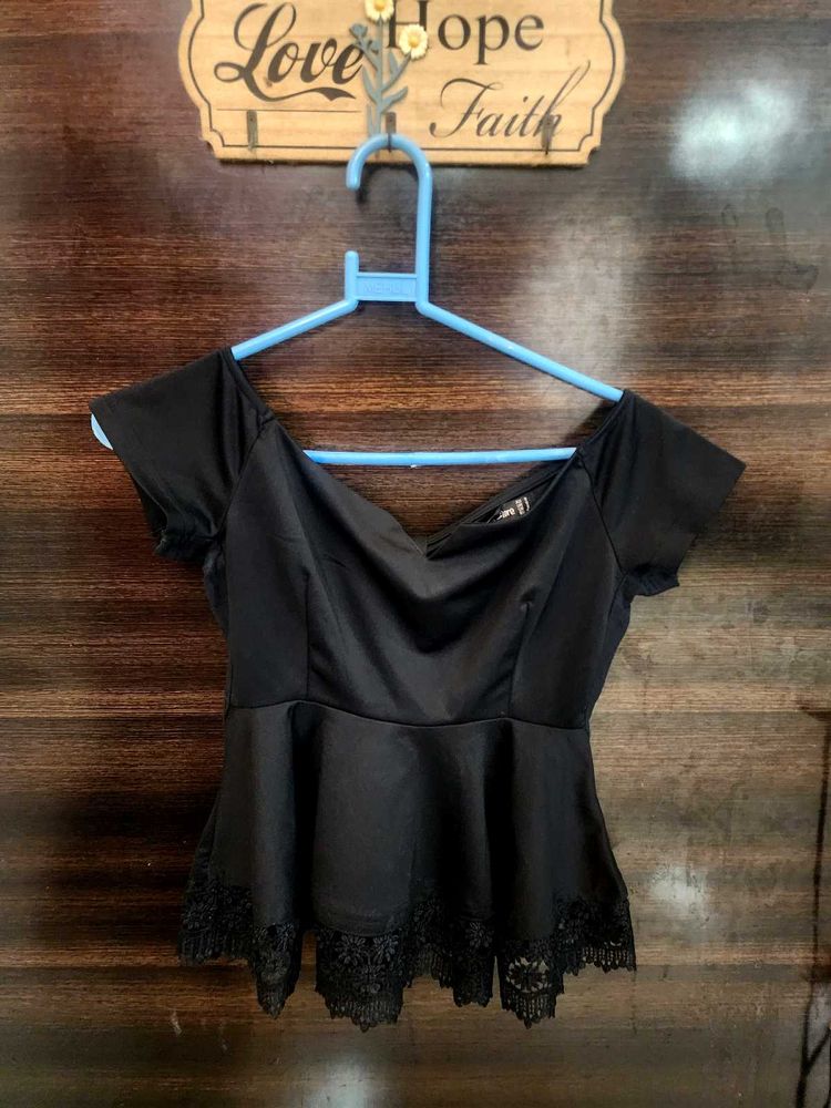 Cutest Peplum Top with Bow at back 😍