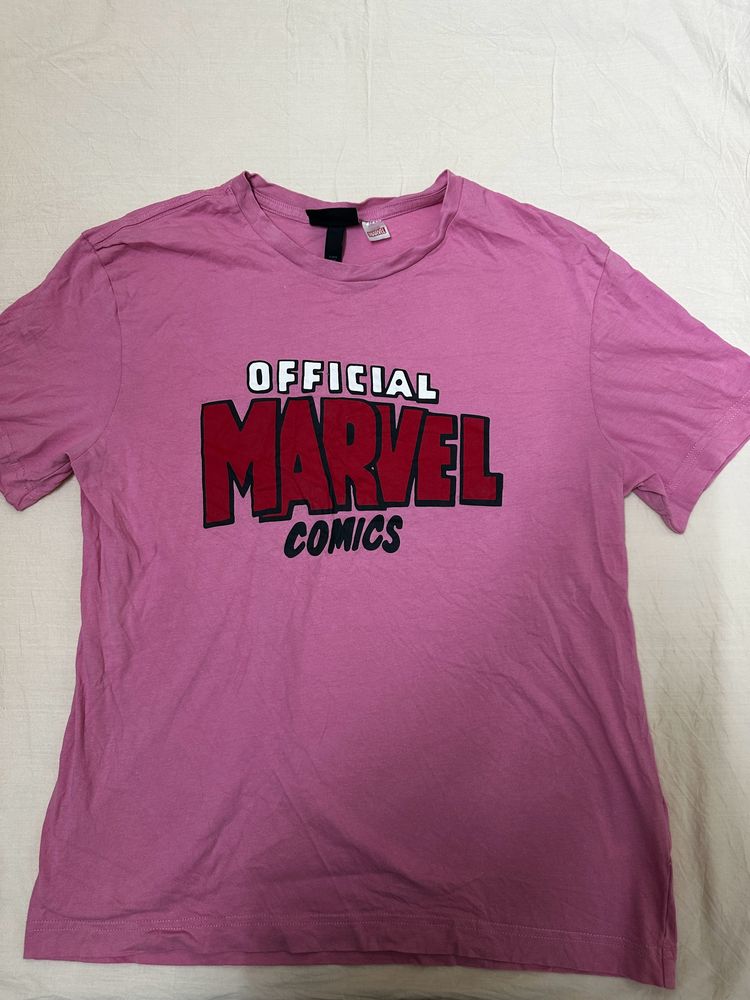 H&amp;M Pink Oversized T-Shirt