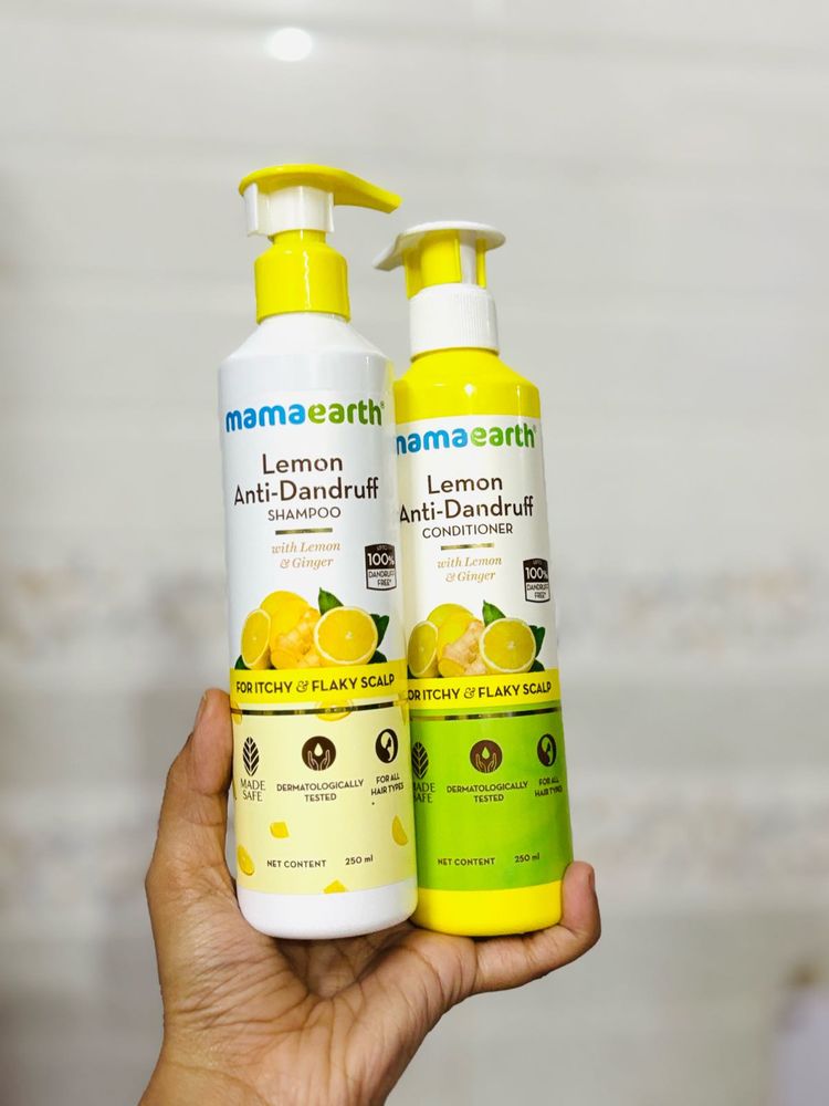 Mamaearth Lemon Anti dandruff Shampoo conditioner