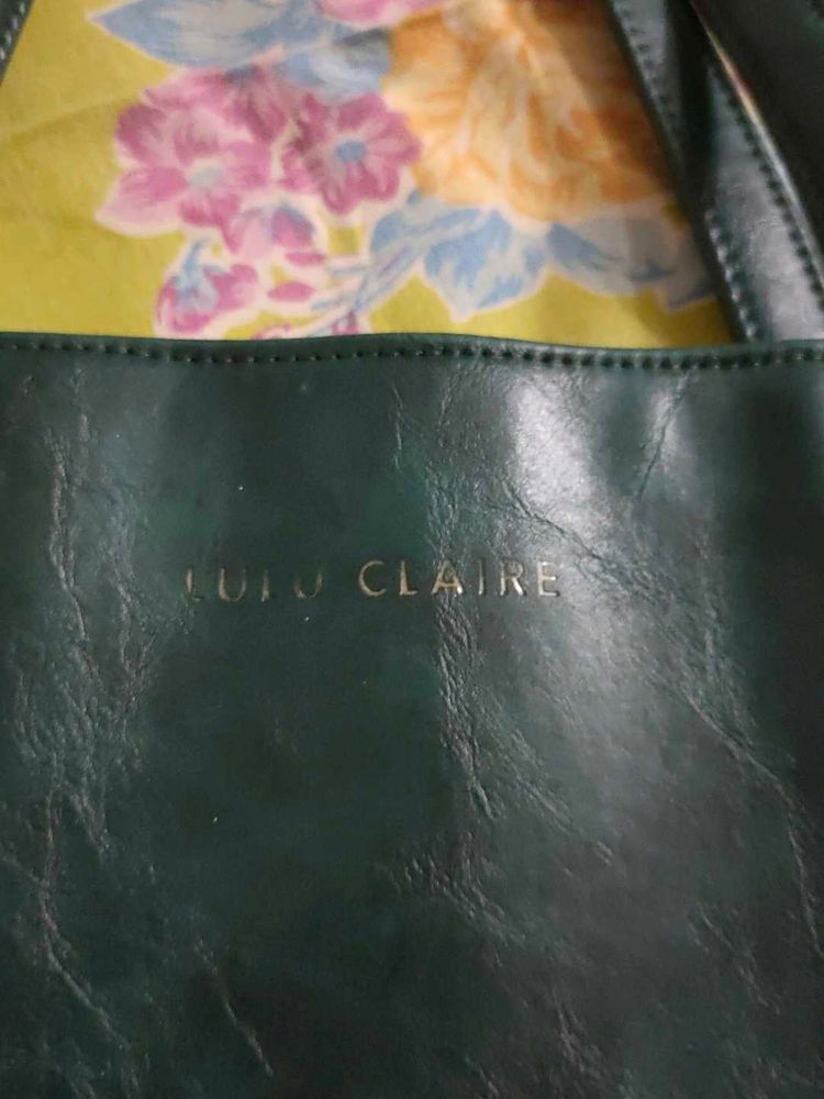 Lulu Claire Green Tote Bag