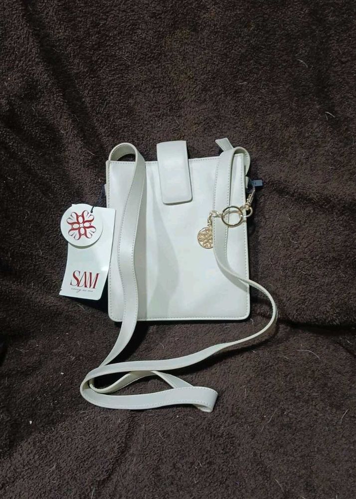 Crossbody Bag With Metal Accent Logo