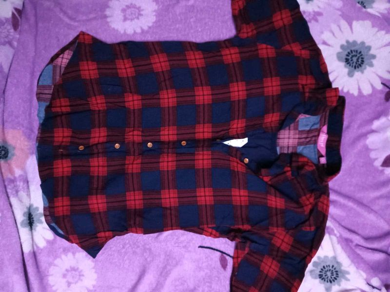 Women Shirt With Attached Top .