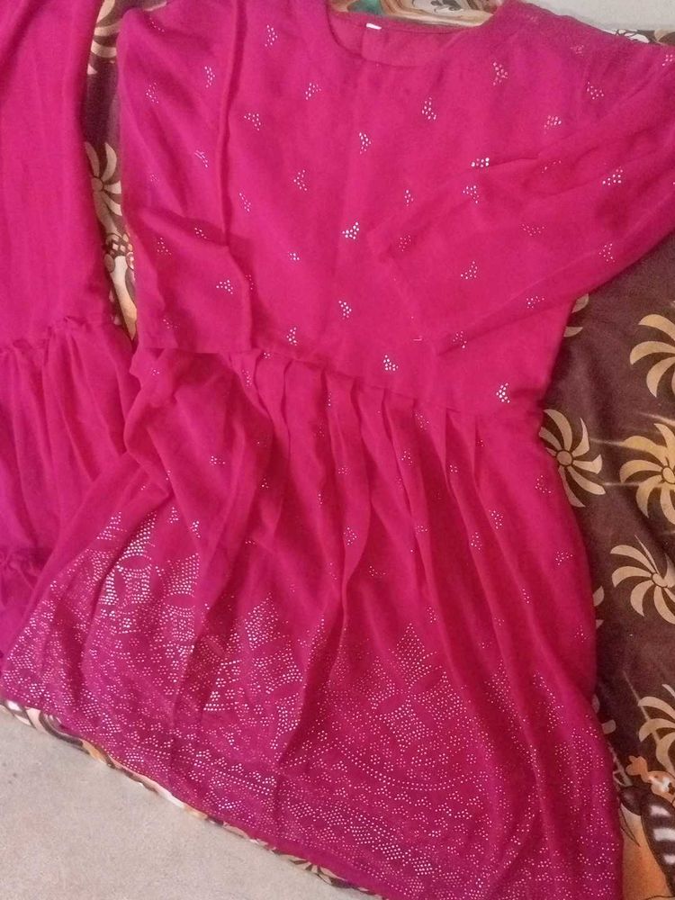 peumplm kurti with sharara good condition