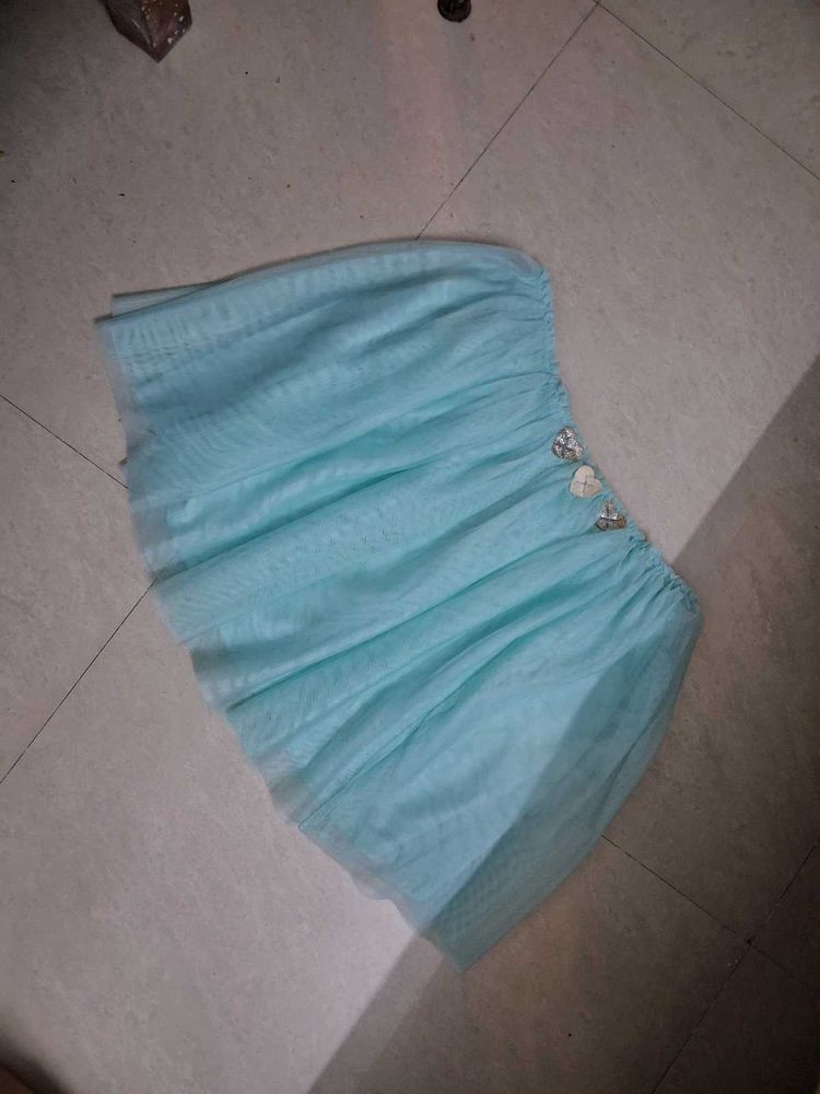 Cute Blue Tulle Skirt