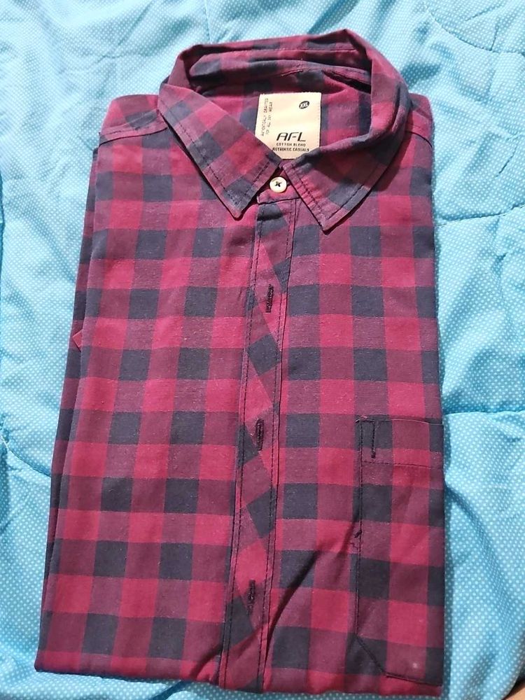 Purple/Magenta Shirt - Half Sleeves