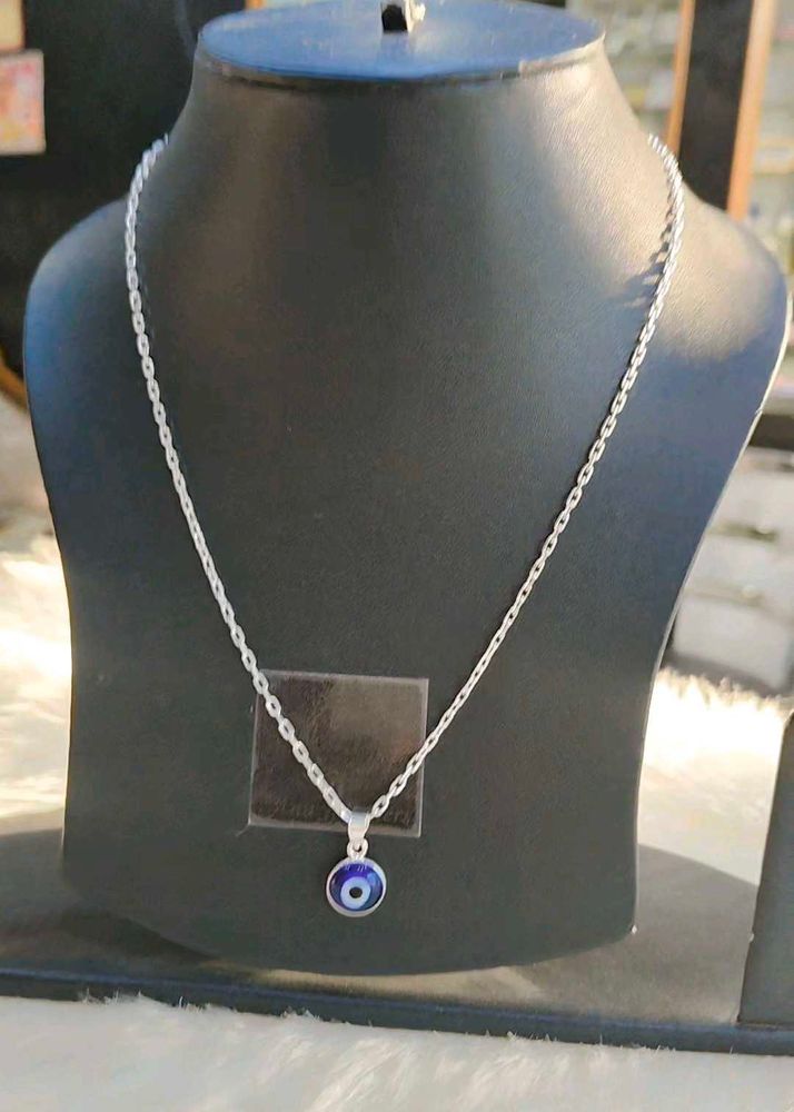 Evil Eye Silver Necklace