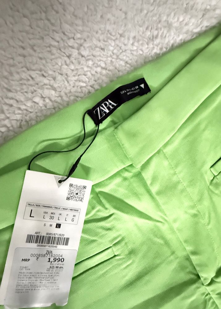 Zara Crop Flare Trouser Size L