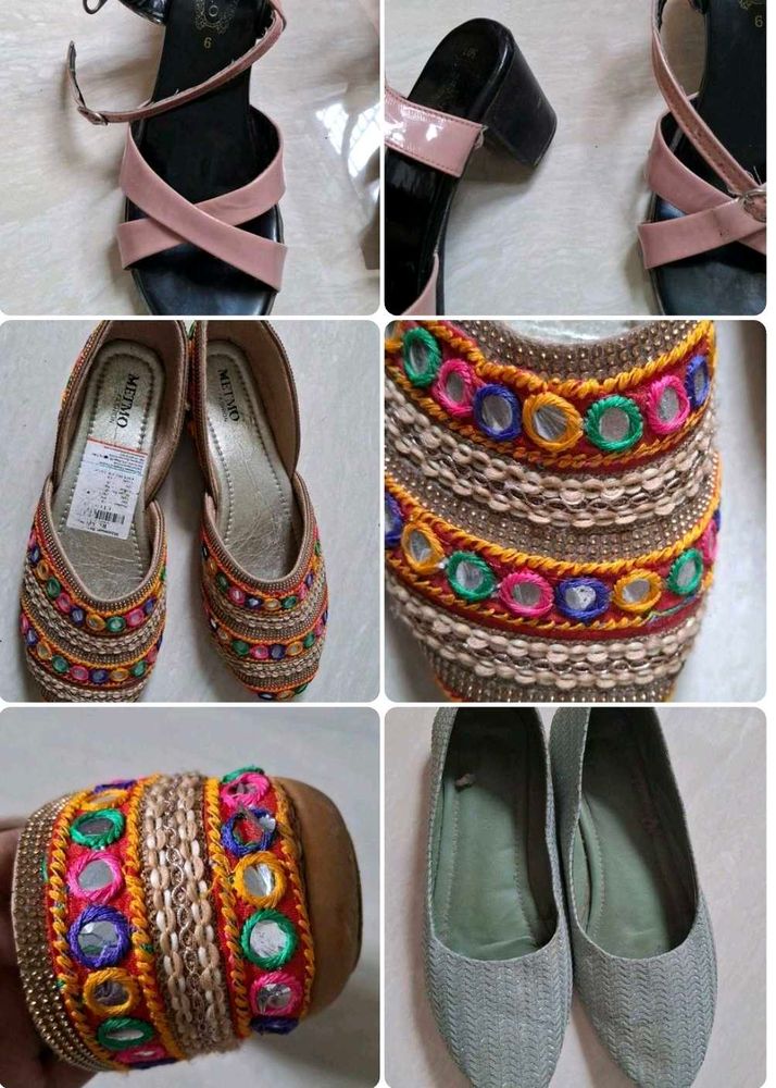 Pink JLO Heeled Sandals - Size 7 🌷