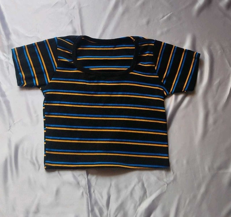 Striped Crop Top