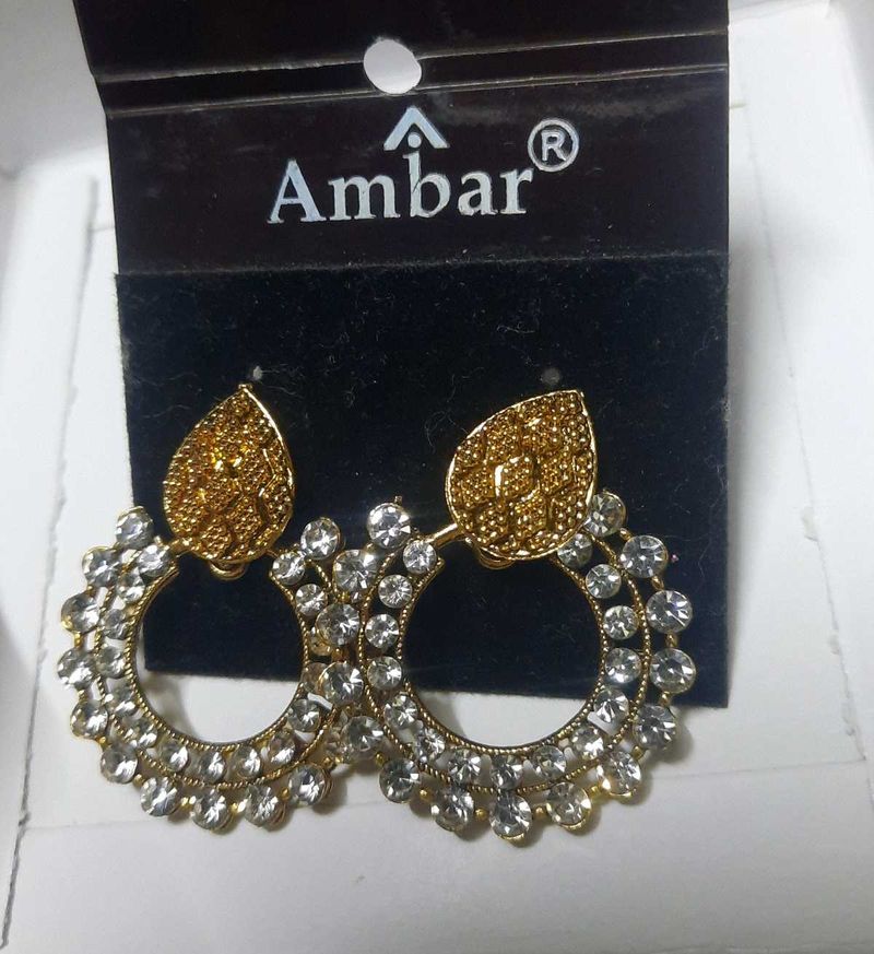 South Indian Gold Plated Earrings