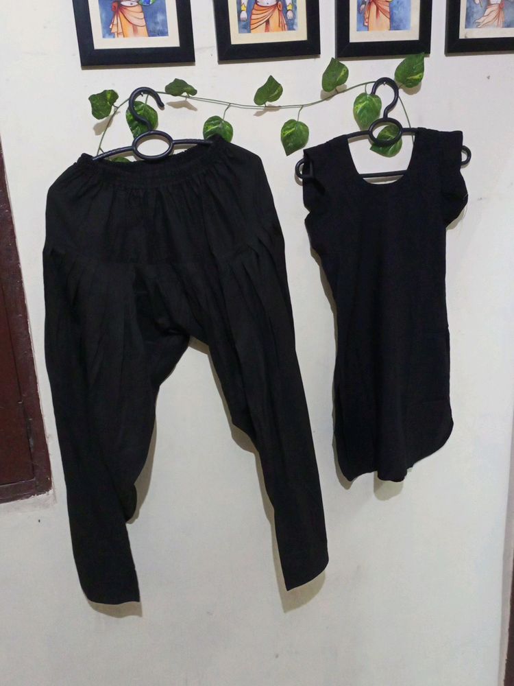 Black Kurta And Salwar Set