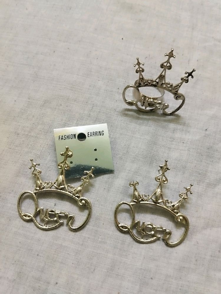 Combo Of Earrings And Ring