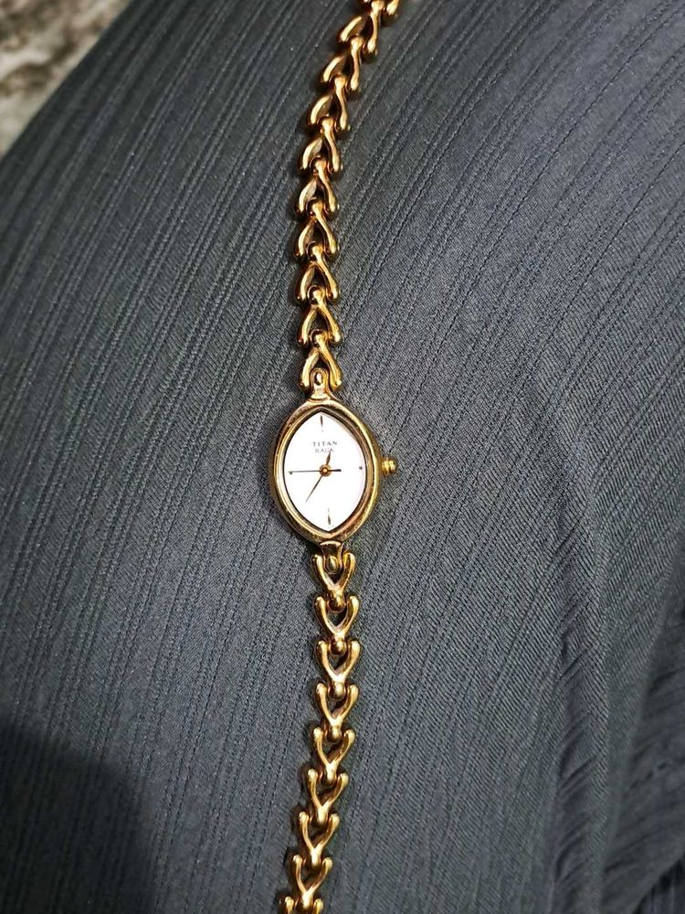 Titan Gold Bracelet Watch