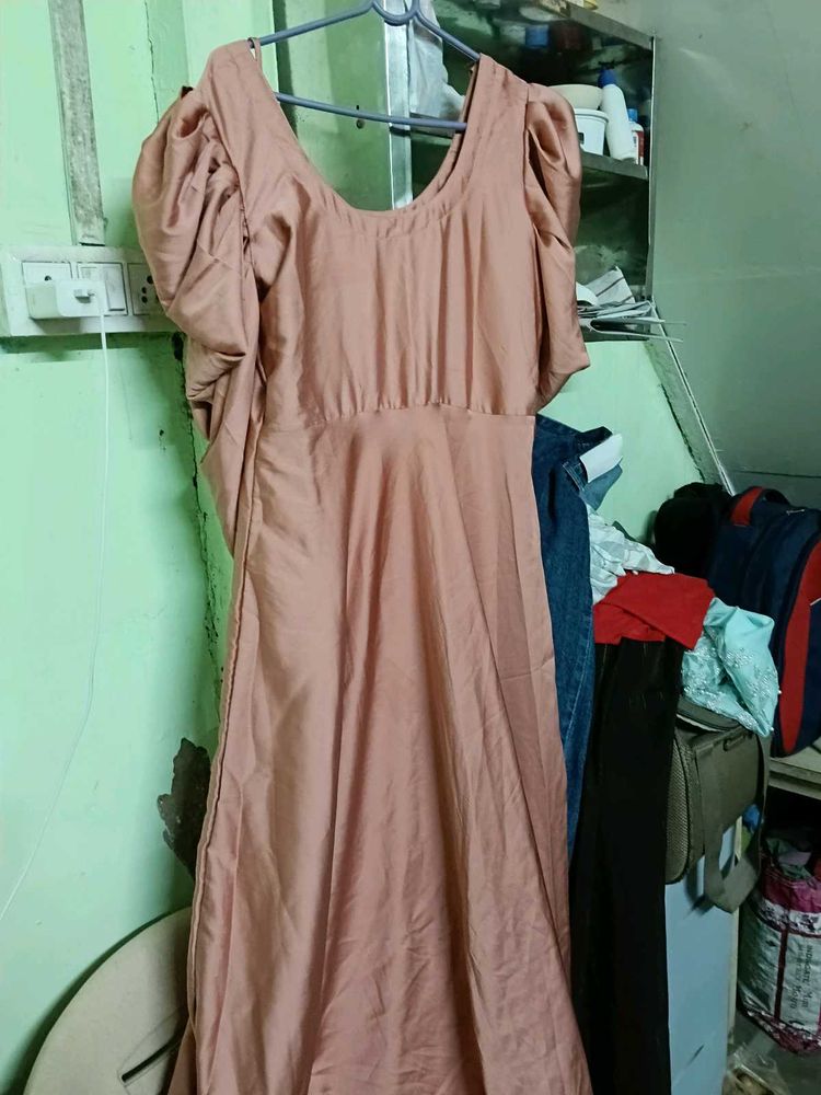 Elegant Puff Sleeve Dress(Price Can Be Reduce)