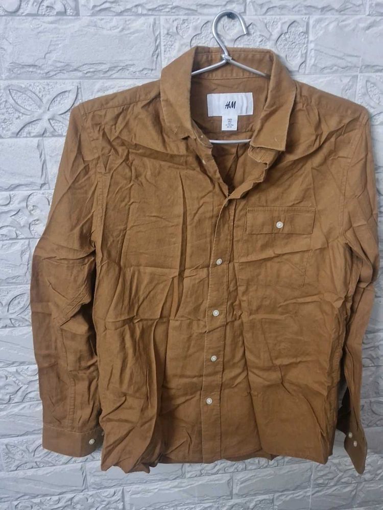 H&amp;M Brown Casual Shirt