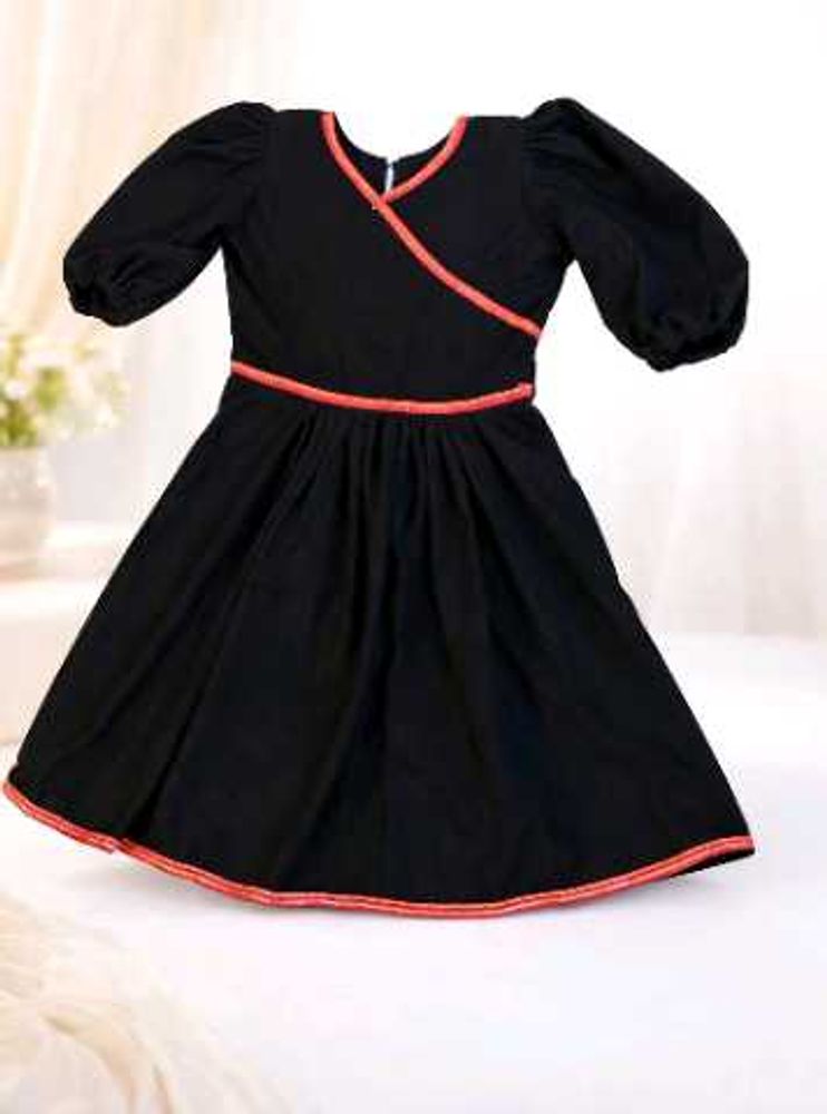 Cute Black Wrap Dress