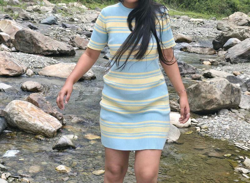 Striped Mini Bodycon Dress