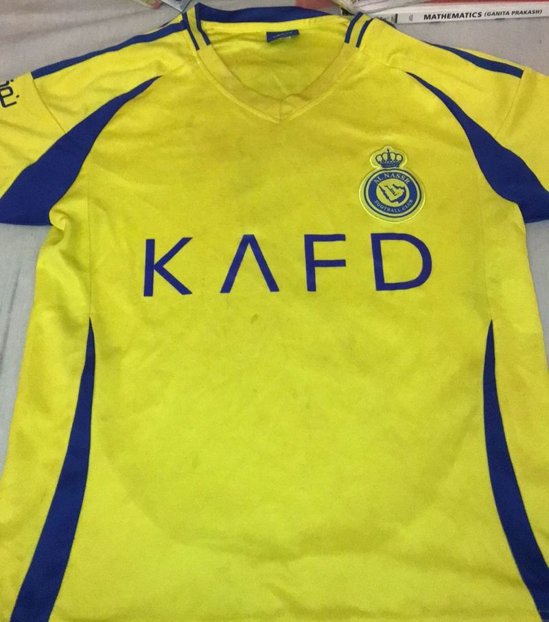 AL NASSR FOOTBALL JERSEY V COLLAR