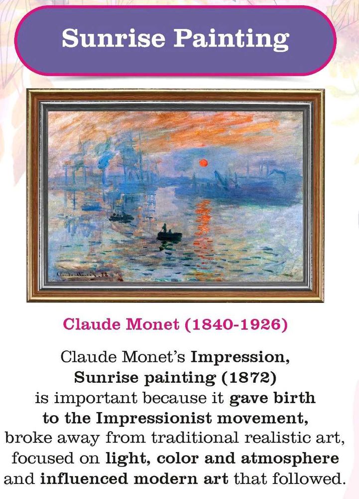 Monet's Sunrise Painting