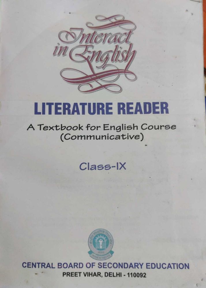 Literature reader for clas 9th