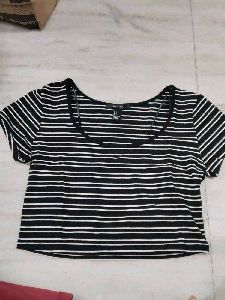 Striped Forever 21 Tee