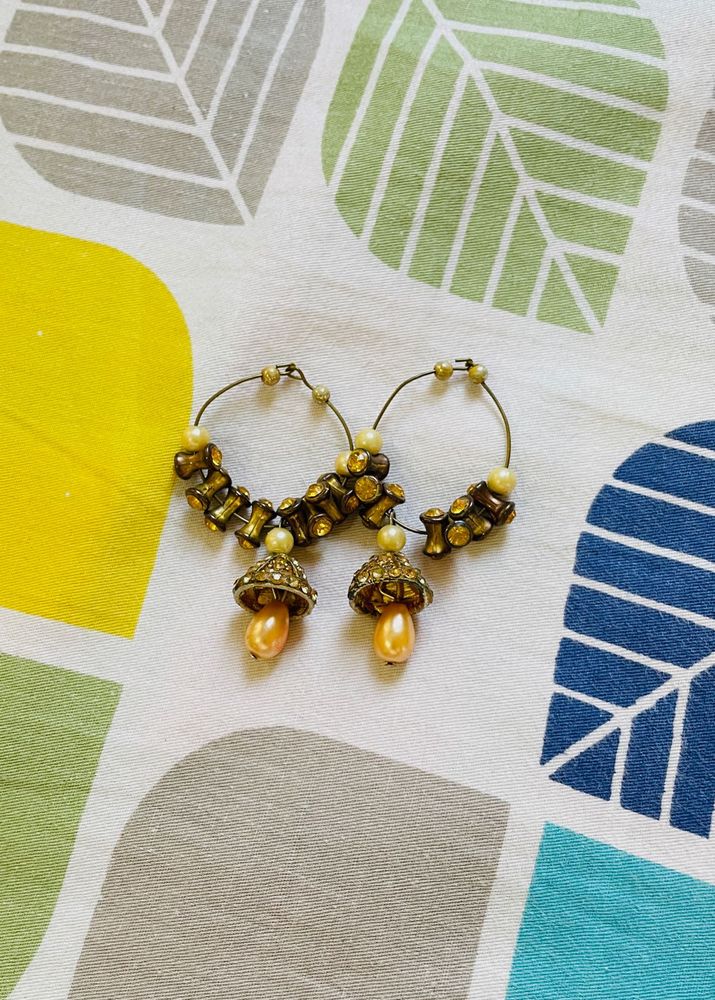 Hoop Jhumka Earrings
