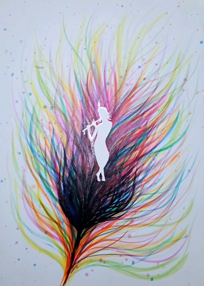 Krishna in the Feather – A Colorful Soul