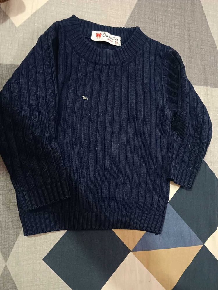 Boys Navy Sweater - Size 2X