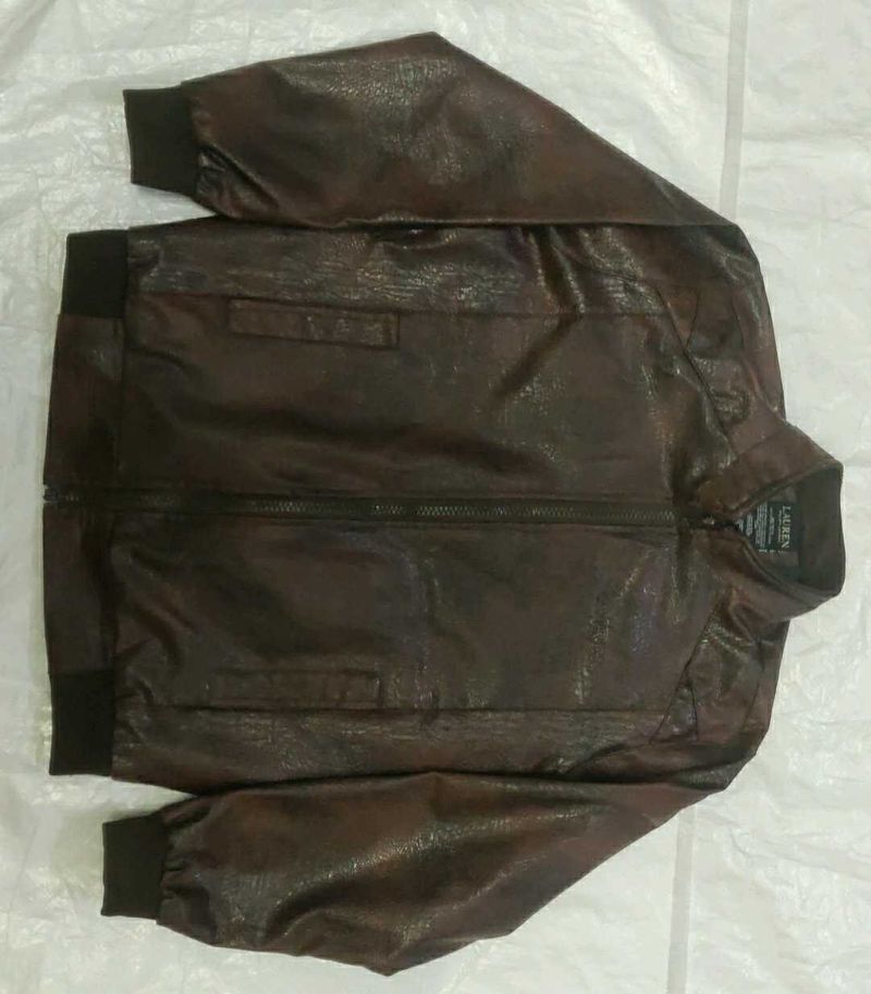 Brown Leather Finish Jacket