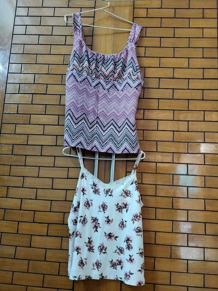 Two Imported Fabric Strachable Top
