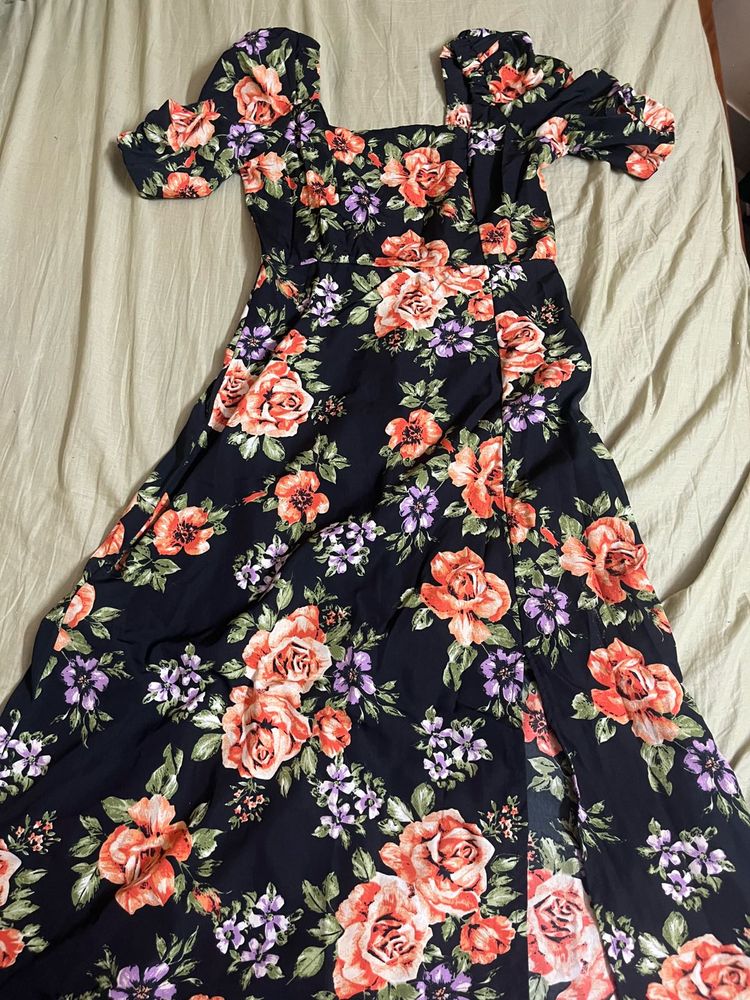 Floral Print Midi Dress