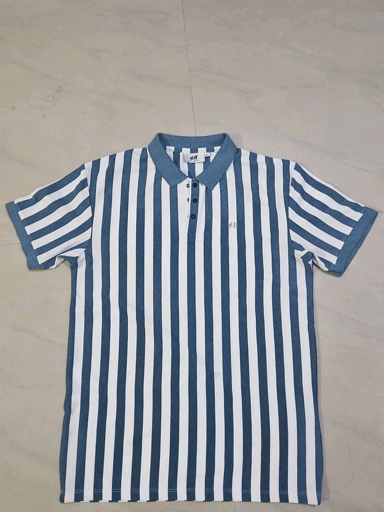 H&amp;M Striped Polo Shirt