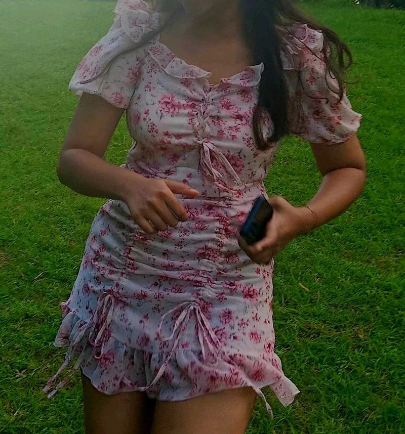 Pinterest Floral Chiffon Dress