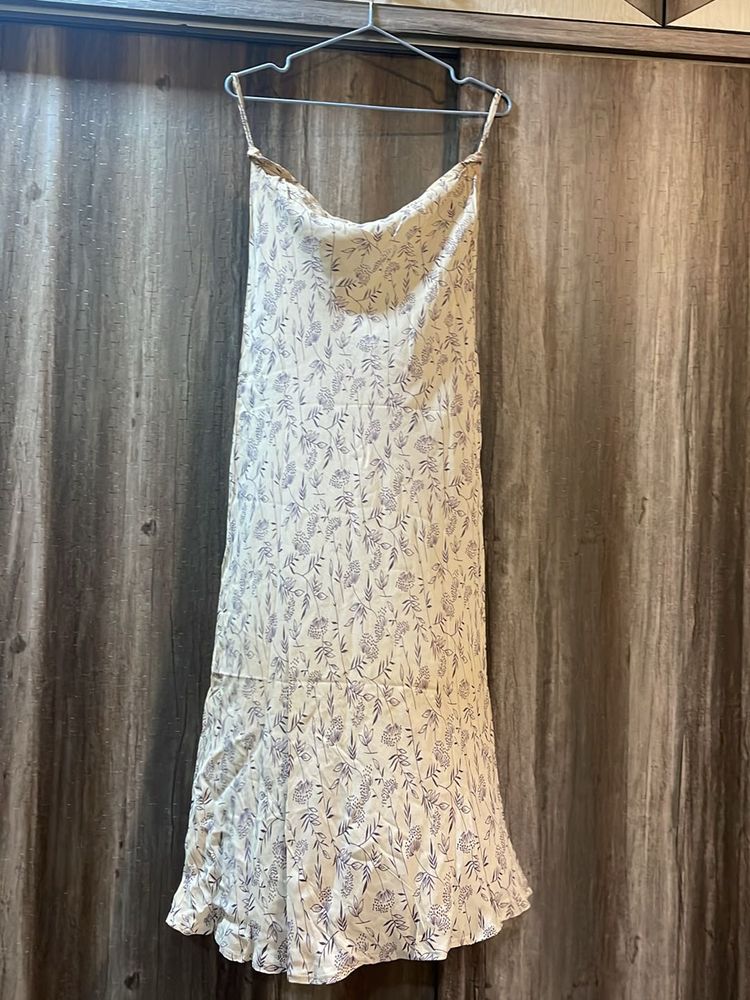 Floral Print Slip Skirt