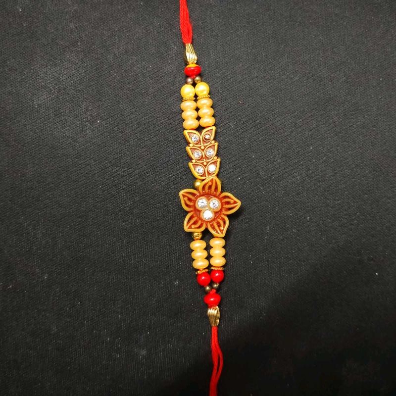 😊Floral Rakhi Bracelet (Set Of 2)🙂