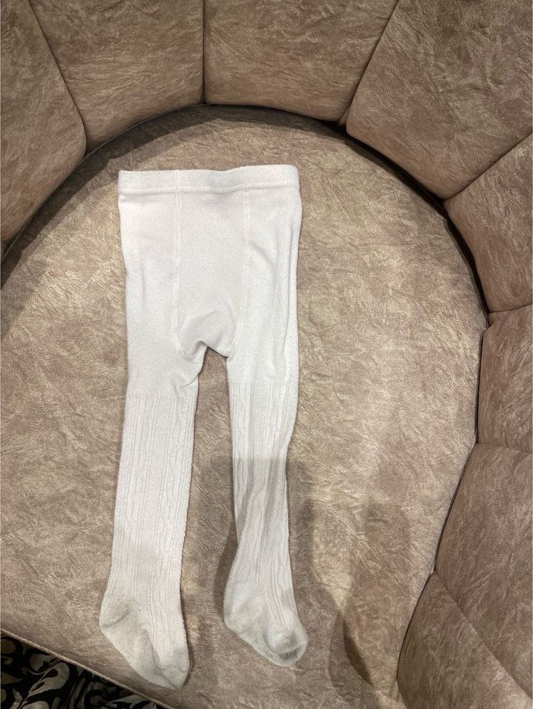 White Cable Knit Tights