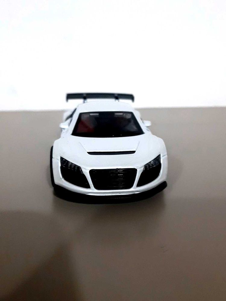 White Toy Car Model (Audi R8)