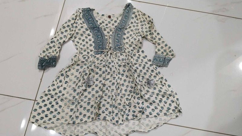 A Line Tie Up Short Kurti