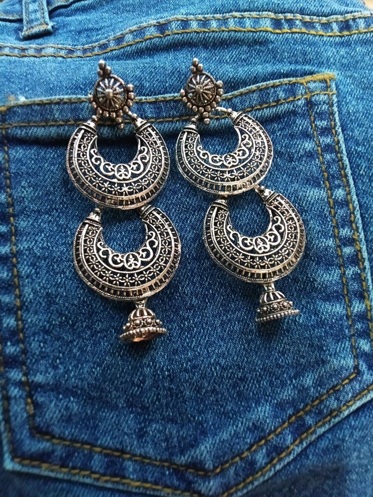 Silver earrings