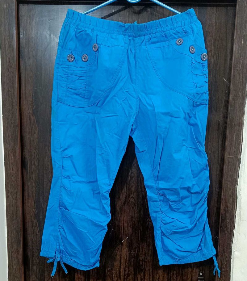 Blue Capri Pants
