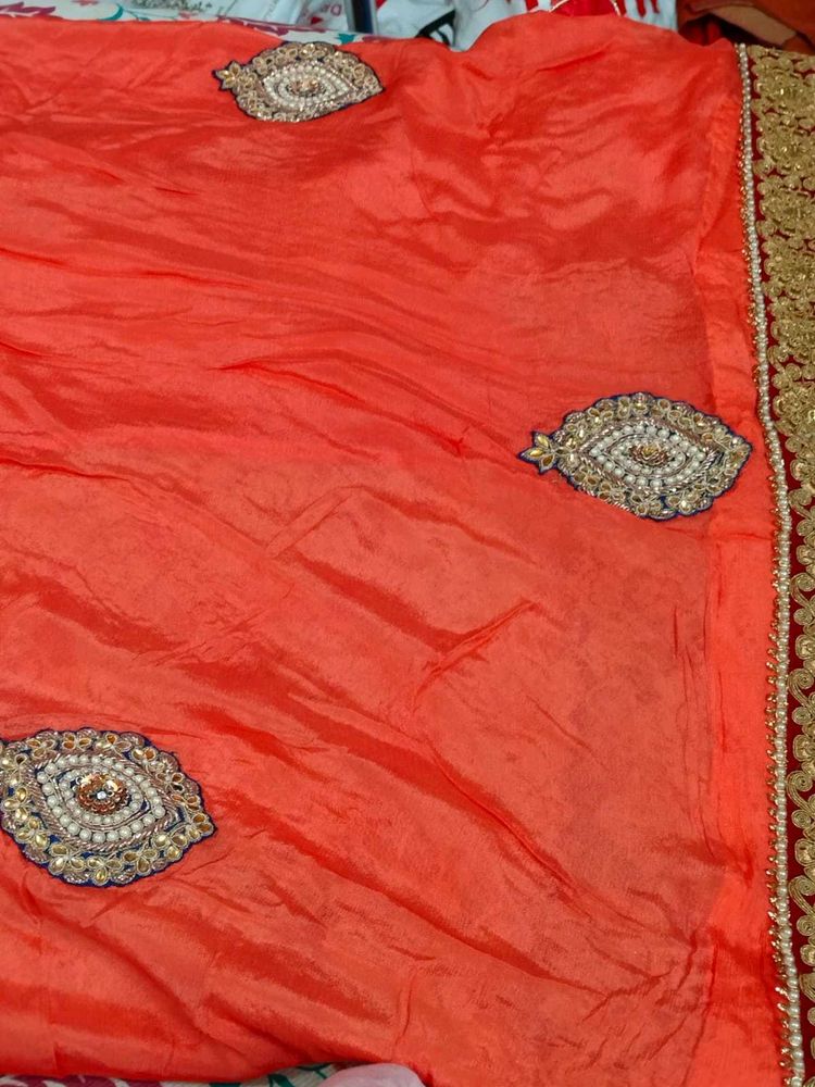 Embroidered Saree with Blouse