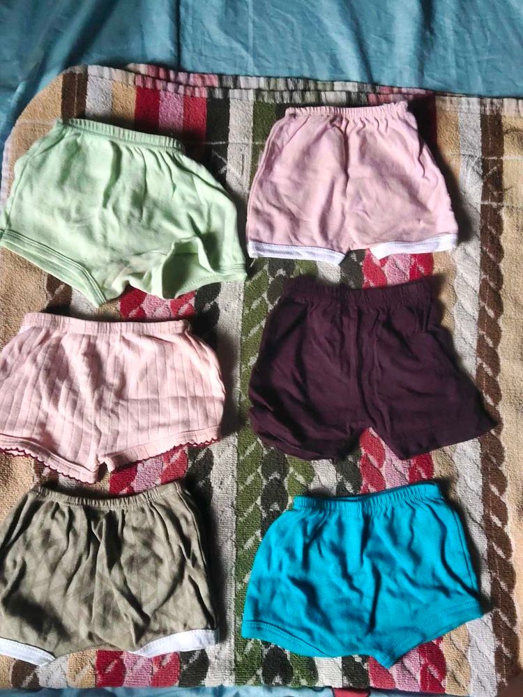 babies Colorful Shorts - 6 Pack