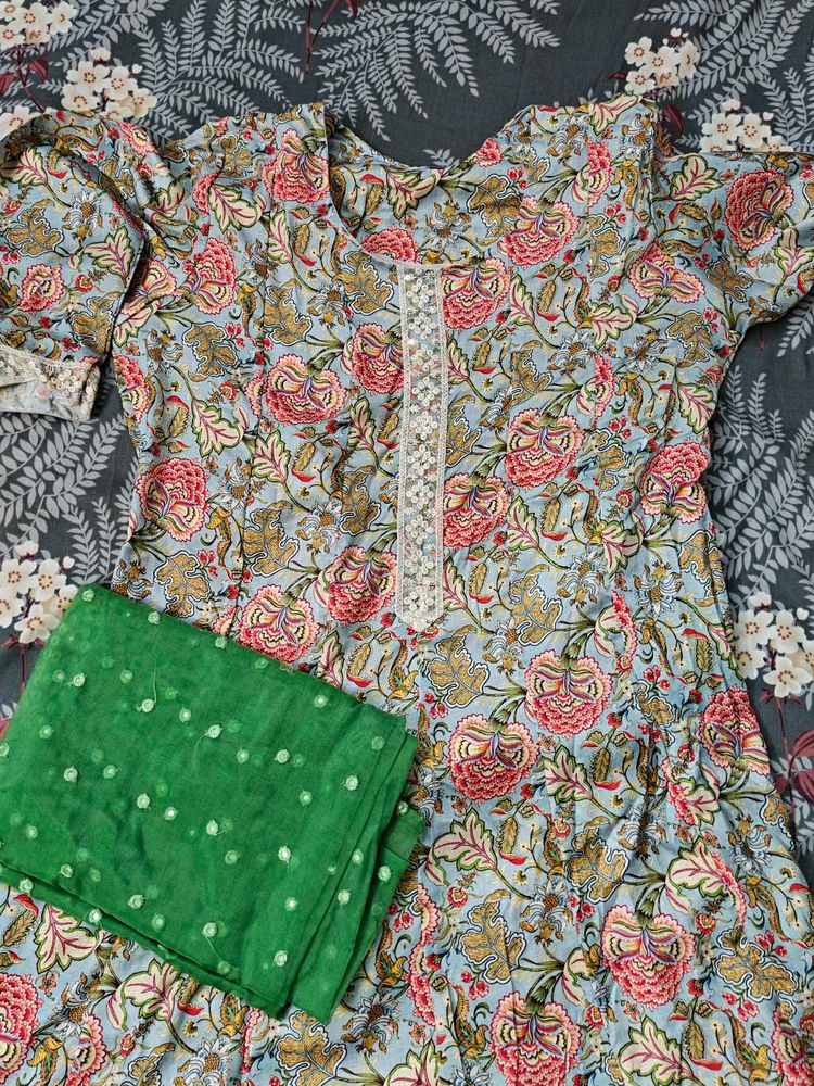 Floral Kurta Set - XXXL